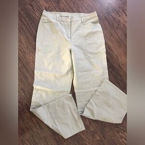 L.L.Bean Cotton Light Green Casual Pant 12T